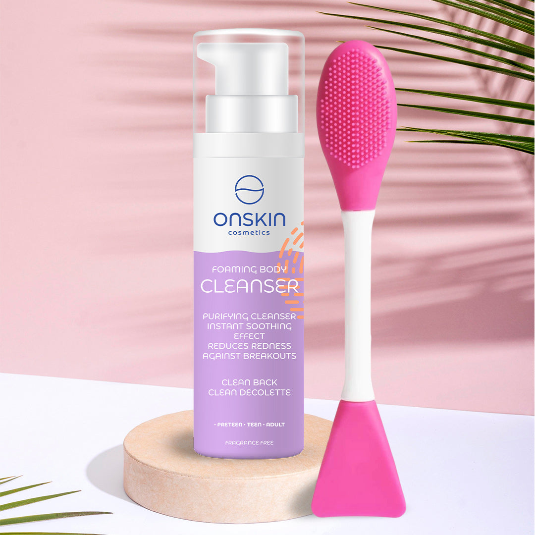 Onskin Face Spatula & Scrub Fucsia